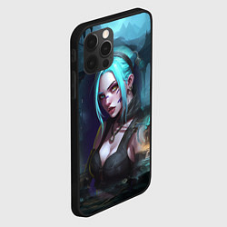 Чехол для iPhone 12 Pro Jinx art fantasy, цвет: 3D-черный — фото 2