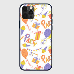 Чехол для iPhone 12 Pro Party style, цвет: 3D-черный