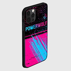Чехол для iPhone 12 Pro Powerwolf - neon gradient: символ сверху, цвет: 3D-черный — фото 2