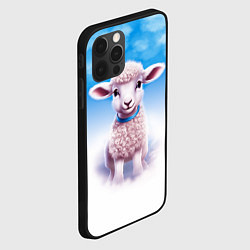 Чехол для iPhone 12 Pro Ягнёнок, цвет: 3D-черный — фото 2