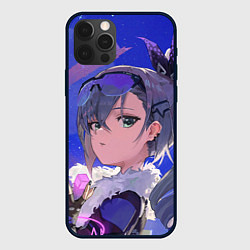 Чехол для iPhone 12 Pro Хонкай Стар Рейл: Серебряный Волк, цвет: 3D-черный