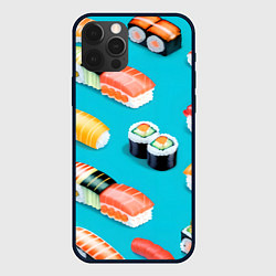Чехол для iPhone 12 Pro Суши нигиридзуси, цвет: 3D-черный