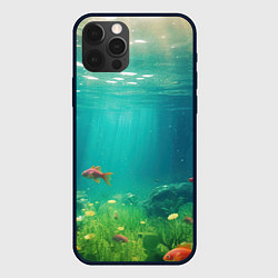 Чехол для iPhone 12 Pro Подводный мир, цвет: 3D-черный