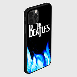 Чехол для iPhone 12 Pro The Beatles blue fire, цвет: 3D-черный — фото 2