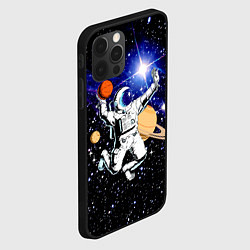 Чехол для iPhone 12 Pro Космический баскетбол, цвет: 3D-черный — фото 2