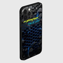 Чехол для iPhone 12 Pro Cyberpunk 2077 phantom liberty blue, цвет: 3D-черный — фото 2