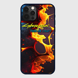 Чехол для iPhone 12 Pro Cyberpunk 2077 phantom fire, цвет: 3D-черный