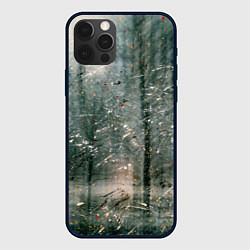 Чехол для iPhone 12 Pro Тени деревьев и краски, цвет: 3D-черный