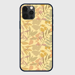 Чехол для iPhone 12 Pro Nature pattern, цвет: 3D-черный