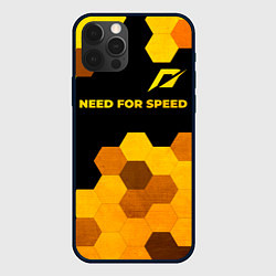 Чехол iPhone 12 Pro Need for Speed - gold gradient: символ сверху