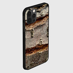 Чехол для iPhone 12 Pro Деревянный разлом, цвет: 3D-черный — фото 2