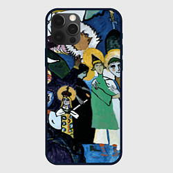 Чехол для iPhone 12 Pro Кандинский картина символы святые, цвет: 3D-черный