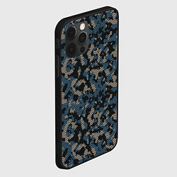 Чехол для iPhone 12 Pro Камуфляж сеточный, цвет: 3D-черный — фото 2