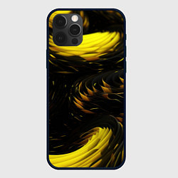 Чехол для iPhone 12 Pro Gold black, цвет: 3D-черный