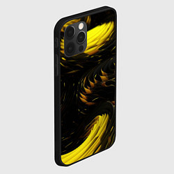 Чехол для iPhone 12 Pro Gold black, цвет: 3D-черный — фото 2