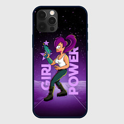 Чехол для iPhone 12 Pro Futurama: Лила с бластером, цвет: 3D-черный