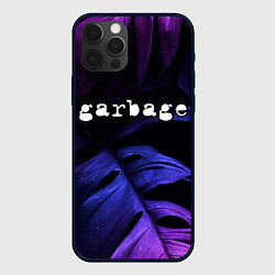 Чехол для iPhone 12 Pro Garbage neon monstera, цвет: 3D-черный