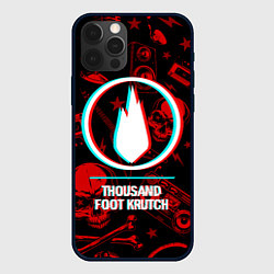 Чехол для iPhone 12 Pro Thousand Foot Krutch rock glitch, цвет: 3D-черный