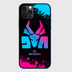 Чехол для iPhone 12 Pro Die Antwoord - neon gradient, цвет: 3D-черный