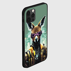 Чехол для iPhone 12 Pro Cool kangaroo - cyberpunk, цвет: 3D-черный — фото 2