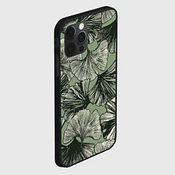 Чехол для iPhone 12 Pro Big leaves, цвет: 3D-черный — фото 2