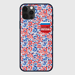 Чехол для iPhone 12 Pro Made in Russia, цвет: 3D-черный