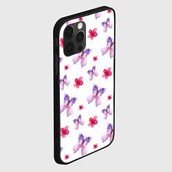 Чехол для iPhone 12 Pro Spring butterflies, цвет: 3D-черный — фото 2