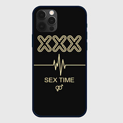 Чехол для iPhone 12 Pro Sex Time, цвет: 3D-черный
