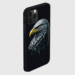 Чехол для iPhone 12 Pro Орёл от нейросети, цвет: 3D-черный — фото 2