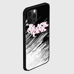 Чехол для iPhone 12 Pro Blackpink - черно-белый, цвет: 3D-черный — фото 2