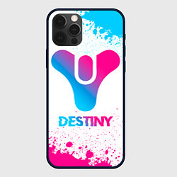 Чехол для iPhone 12 Pro Destiny neon gradient style, цвет: 3D-черный