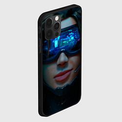 Чехол для iPhone 12 Pro Cybergirl, цвет: 3D-черный — фото 2