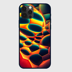 Чехол для iPhone 12 Pro Лавовые пузыри, цвет: 3D-черный