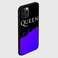 Чехол для iPhone 12 Pro Queen purple grunge, цвет: 3D-черный — фото 2