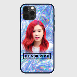 Чехол для iPhone 12 Pro Blackpink Rose, цвет: 3D-черный