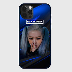 Чехол для iPhone 12 Pro Rose Blackpink kpop, цвет: 3D-черный