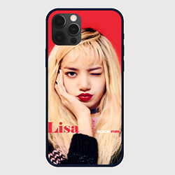 Чехол для iPhone 12 Pro Blackpink Lisa bright makeup, цвет: 3D-черный