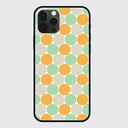 Чехол для iPhone 12 Pro Grey yellow green style, цвет: 3D-черный