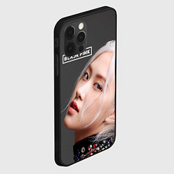 Чехол для iPhone 12 Pro Blackpink Rose gray, цвет: 3D-черный — фото 2