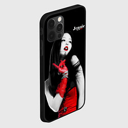 Чехол для iPhone 12 Pro Blackpink Jennie Red dress, цвет: 3D-черный — фото 2