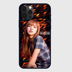 Чехол для iPhone 12 Pro Rose Blackpink, цвет: 3D-черный