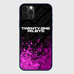 Чехол для iPhone 12 Pro Twenty One Pilots rock legends: символ сверху, цвет: 3D-черный
