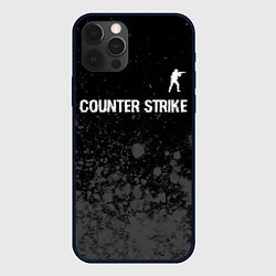 Чехол для iPhone 12 Pro Counter Strike glitch на темном фоне: символ сверх, цвет: 3D-черный