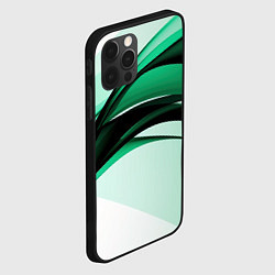 Чехол для iPhone 12 Pro White green black, цвет: 3D-черный — фото 2