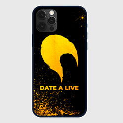 Чехол для iPhone 12 Pro Date A Live - gold gradient, цвет: 3D-черный