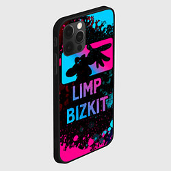 Чехол для iPhone 12 Pro Limp Bizkit - neon gradient, цвет: 3D-черный — фото 2