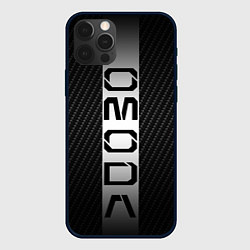 Чехол для iPhone 12 Pro Omoda carbone, цвет: 3D-черный