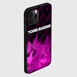 Чехол для iPhone 12 Pro Tomb Raider pro gaming: символ сверху, цвет: 3D-черный — фото 2