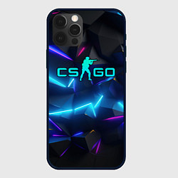 Чехол для iPhone 12 Pro CS GO neon style, цвет: 3D-черный