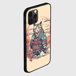 Чехол для iPhone 12 Pro Кот-самурай, цвет: 3D-черный — фото 2